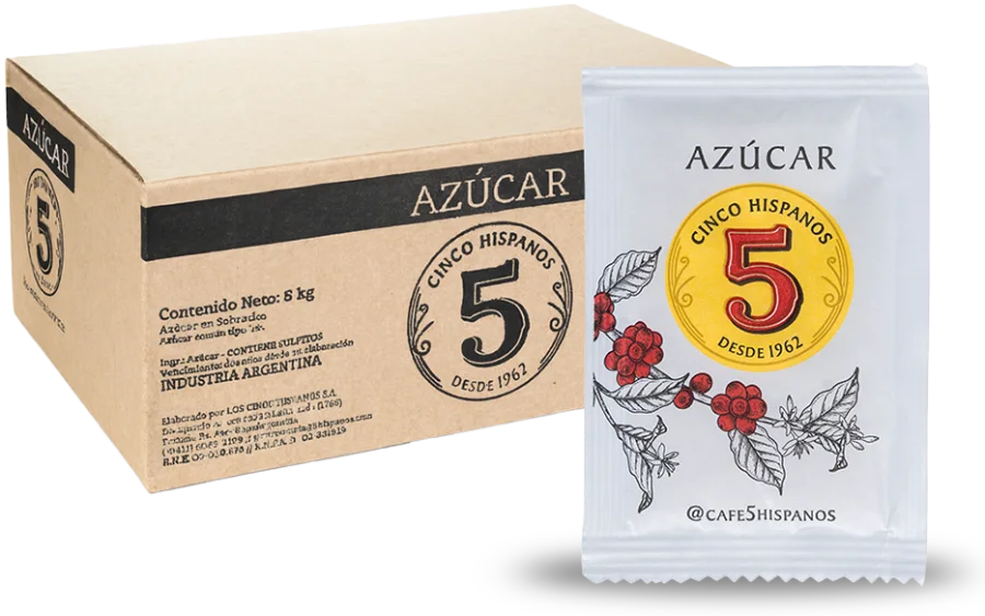 Azúcar 5 Hispanos en sobres
